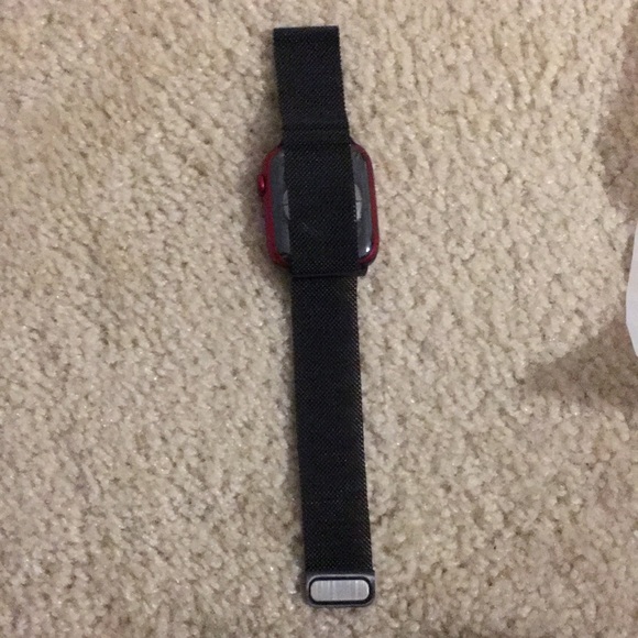 Black Steel Mesh Apple Watch Band - Picture 5 of 15
